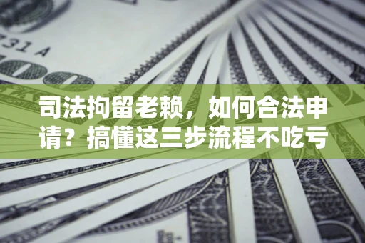 北京司法拘留老赖，如何合法申请？搞懂这三步流程不吃亏！