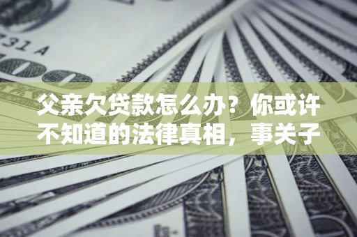 北京父亲欠贷款怎么办？你或许不知道的法律真相，事关子女未来