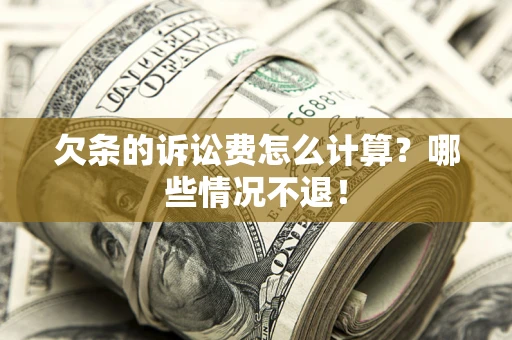 北京欠条的诉讼费怎么计算？哪些情况不退！