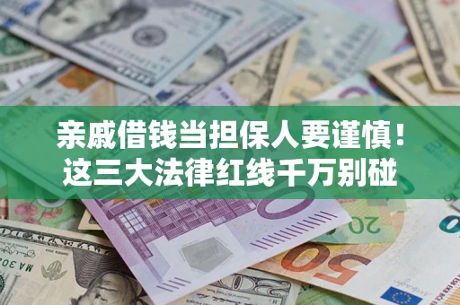 北京亲戚借钱当担保人要谨慎！这三大法律红线千万别碰