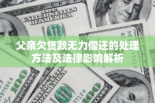 北京父亲欠贷款无力偿还的处理方法及法律影响解析