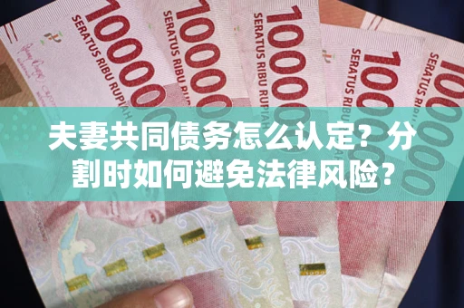 北京夫妻共同债务怎么认定？分割时如何避免法律风险？